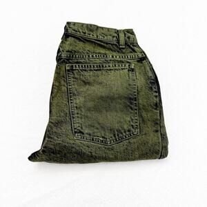 Rachel Comey Green Acid Wash Mom Pant Wide Leg Size 4